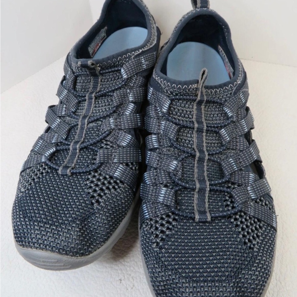 Skechers Men's Black Woven Slip-On Shoes